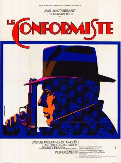 2 ex. - CONFORMISTA (il) - 1969 Affiche originale Française, 120x160cm - 2 exemplaires...