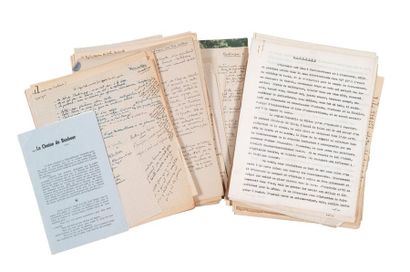 null MARTINIQUE. Ensemble de manuscrits autographes de François Billetdoux. [1949-1951]....