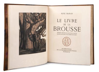 (JOUVE Paul) MARAN René Le livre de la brousse. Les bibliophiles de l'automobile...