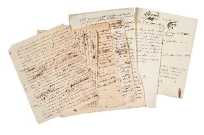 Étienne GEOFFROY SAINT-HILAIRE (1772-1844), naturaliste Ensemble de manuscrits autographes....
