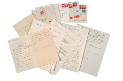 LE CORBUSIER (1887-1965) 7 lettres adressées à Giuseppe Marani, à Ventimiglia puis...