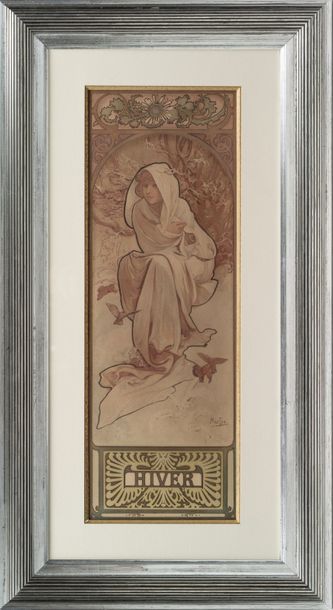 ALPHONS MARIA MUCHA (1860-1939) «Les Quatre Saisons»
Série de lithographies en couleurs...