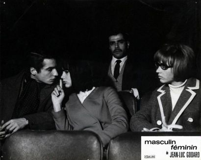 MASCULIN FEMININ - 1966 - J.P. Leaud Tirage original sur cartoline. Trous de punaises,...