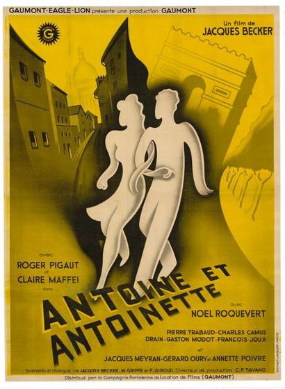 ANTOINE ET ANTOINETTE - 1947 Affiche originale Française, 120x160cm - Affiche originale...
