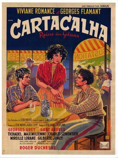 CARTACALHA - 1941 BARNOUX - Affiche originale Française, 120x160cm - Affiche originale...