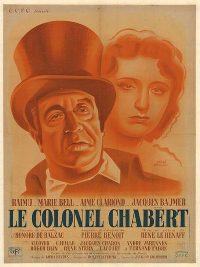 COLONEL CHABERT (le) - 1943 MORVAN - Affiche originale Française, 60x80cm - Affiche...