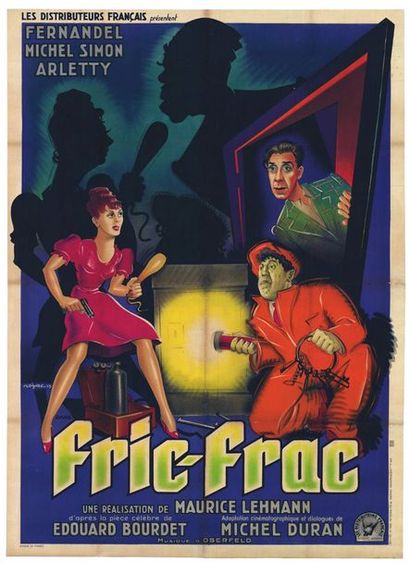 FRIC-FRAC - 1939 ROJAC - Affiche originale Française, 120x160cm - Affiche originale...