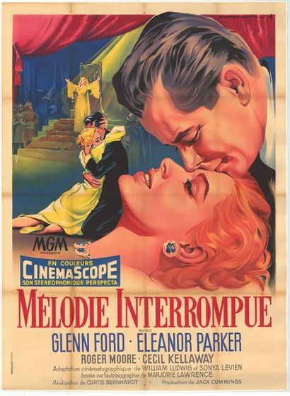 INTERRUPTED MELODY - 1955 SOUBIE - Affiche originale Française, 120x160cm - Affiche...