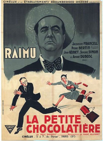 PETITE CHOCOLATIERE (la) - 1931 Affiche Française, Ressortie 120x160cm - Entoilage...