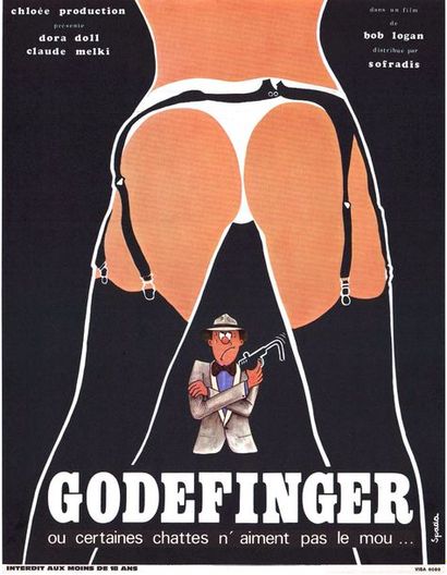 2 ex. - GODEFINGER Affiche originale Française, 40X60cm - 2 exemplaires pliés en...