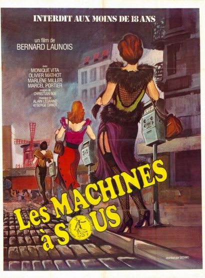 MACHINES A SOUS (les) - 1976 Affiche originale Française, 120x160cm - Pliée en très...