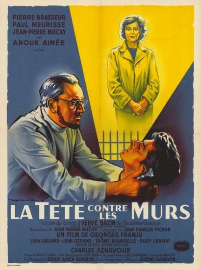 TETE CONTRE LES MURS (la) - 1959 SOUBIE - Affiche originale Française, 60x80cm -...