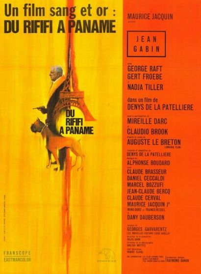DU RIFIFI A PANAME - 1965 HUREL - Affiche originale Française, 120x160cm - Pliée...