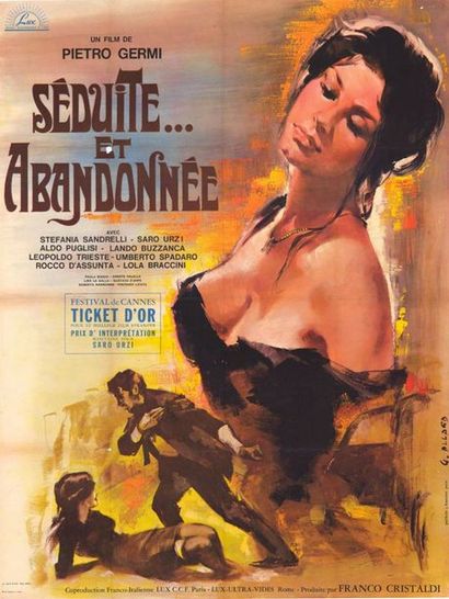 SEDOTTA E ABBANDONATA - 1963 ALLARD - Affiche originale Française, 120x160cm - Pliée...