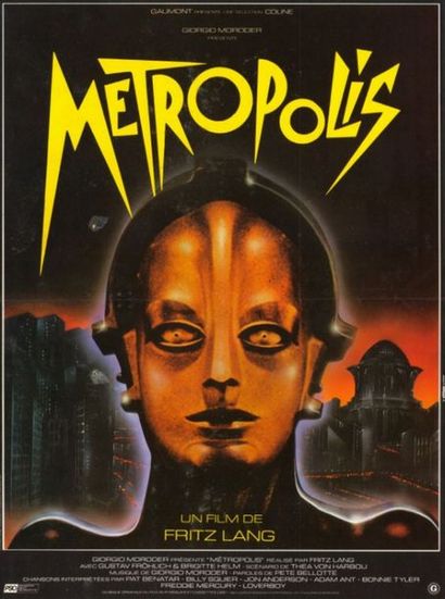 5 ex. - METROPOLIS - 1926 PHILIPPE - Affiche Française, Ressortie 120x160cm - 5 exemplaires...