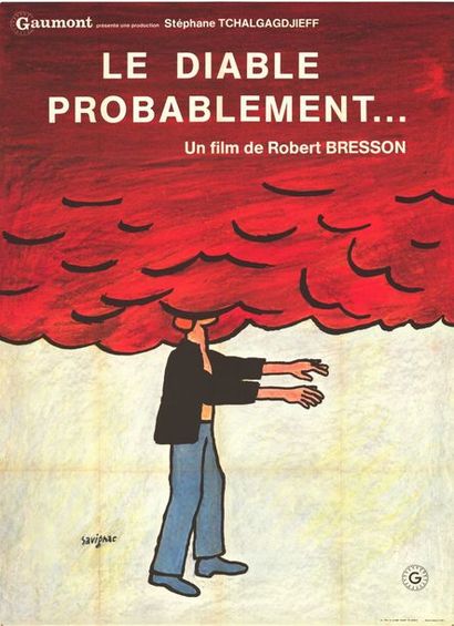 2 ex. - DIABLE PROBABLEMENT (le) - 1977 SAVIGNAC - Affiche originale Française, 120x160cm...