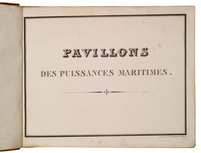 null [SIGNALISATION].
Pavillons des puissances maritimes. S.l.n.d. [1838].
In-4°...