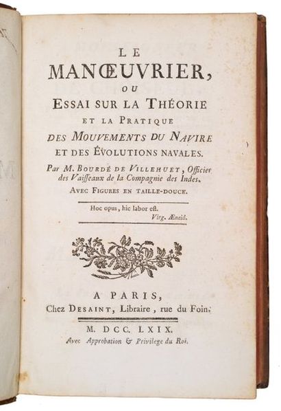 BOURDE de VILLEHUET (Jacques). Le Manoeuvrier, ou Essai sur la théorie et la pratique...
