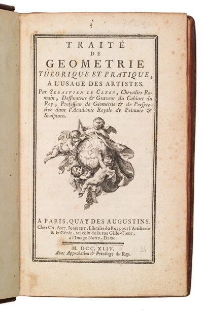 null [GÉOMÉTRIE]. LE CLERC (Sébastien).
Traité de geometrie theorique et pratique,...
