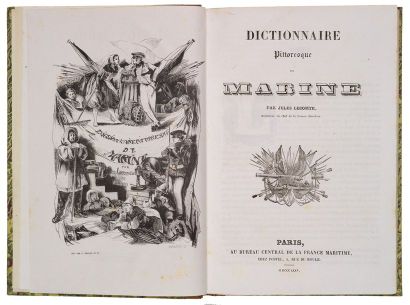 LECOMTE (Jules). Dictionnaire pittoresque de marine. Préface par Alphonse KARR. Paris,...