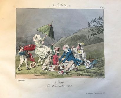GRANDVILLE Jean-Ignace-Isidore 
Le Dimanche d'un bourgeois de Paris ou les Tribulations...