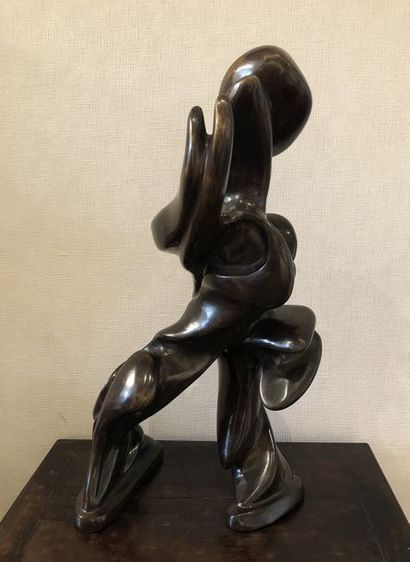 LEXPERT Thierry Sans titre / Sculpture en bronze patiné brun-cuivré / Signé et numéroté...