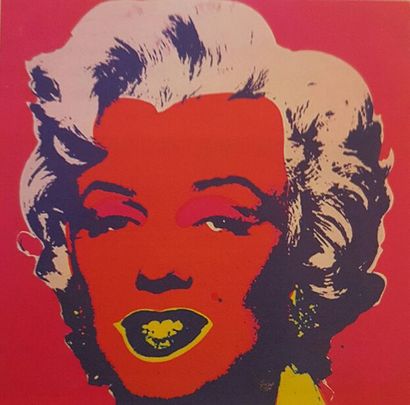 WARHOL Andy d'après) Marylin / Sérigraphie en couleurs / Édition Sunday B. Morning...