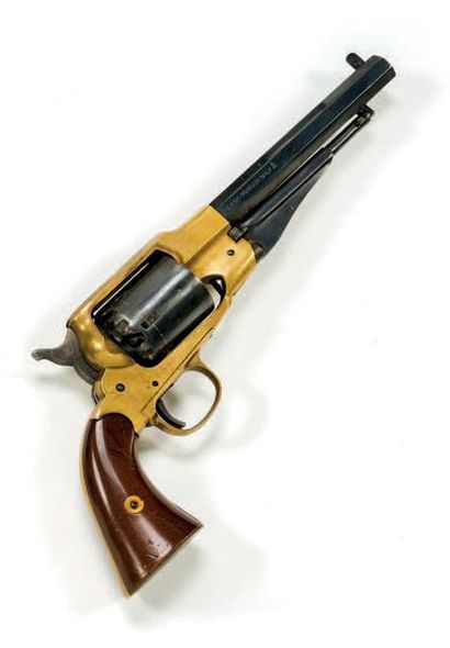 null Revolver Colt Remington à poudre noire
Six coups, calibre 36.
Canon à pans....