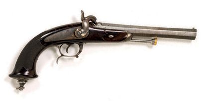 null Pistolet réglementaire à percussion modèle 1833, d'officier
Canon à pans rayé,...