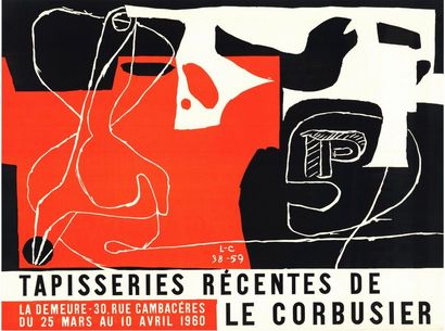 LE CORBUSIER - 1960 Galerie La Demeure - Affiche originale française en lithographie...