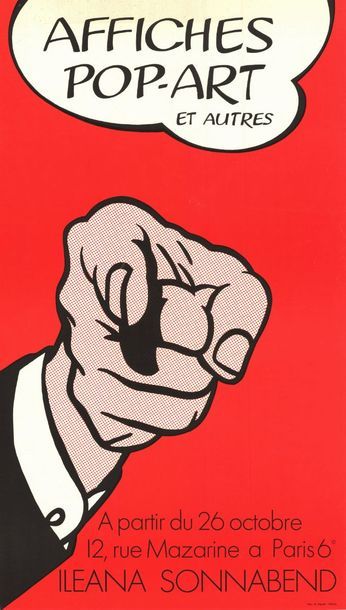 Roy Lichtenstein Galerie Ileana Sonnabend - Affiche originale française en Offset...