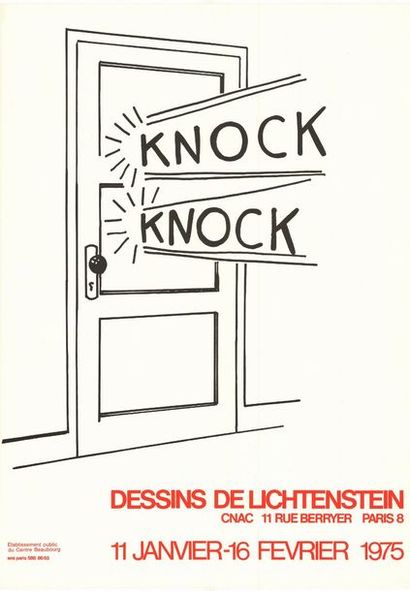 ROY LICHTENSTEIN - 1975 2 exemplaires - CNAC - Affiche originale française en lithographie...