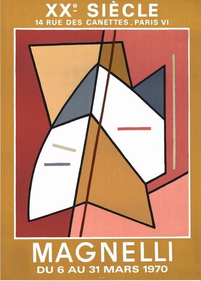 ALBERTO MAGNELLI - 1968 Musée National d’Art Moderne - Affiche originale française...