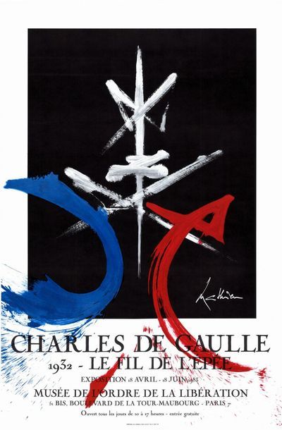 GEORGES MATHIEU - 1983 5 exemplaires - Musée de l’ordre de la Libération - Affiche...