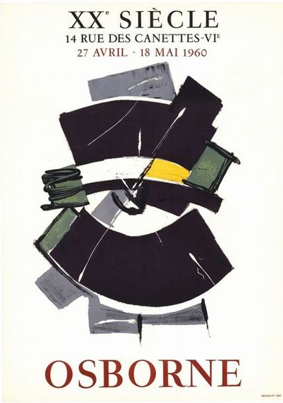 OSBORNE - 1960 Galerie XXè siècle - Affiche originale française en lithographie -...