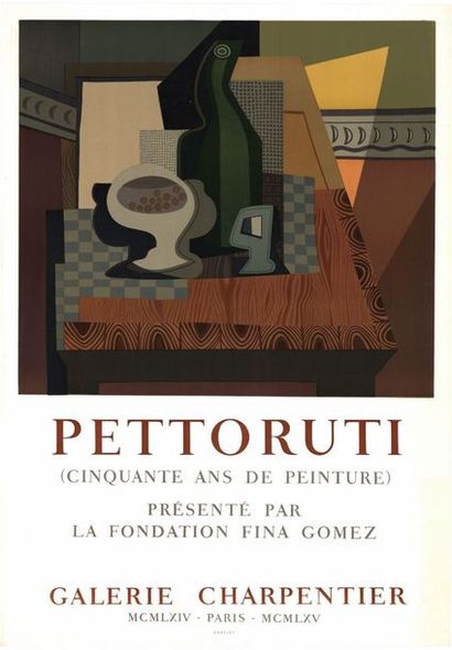 PETTORUTI 2 exemplaires - Galerie Charpentier - Affiche originale française en lithographie...