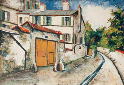 Elisée MACLET (1881-1962) « Maison de Balzac, Passy, circa 1920-30 » Huile et cire...