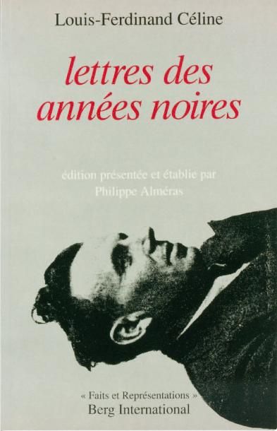 null LETTRES DES ANNEES NOIRES, édition établie et présentée par Philippe Alméras....
