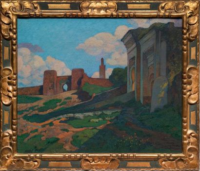 Henri DABADIE (1867-1949) Ruines dans un paysage, circa 1930
Huile sur toile
Signée...