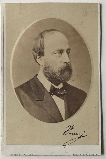 null COMTE DE CHAMBORD. 2 L.A.S. au Charles de Riancey, 4 pp. in-8. Frohsdorf, 1857-1860....