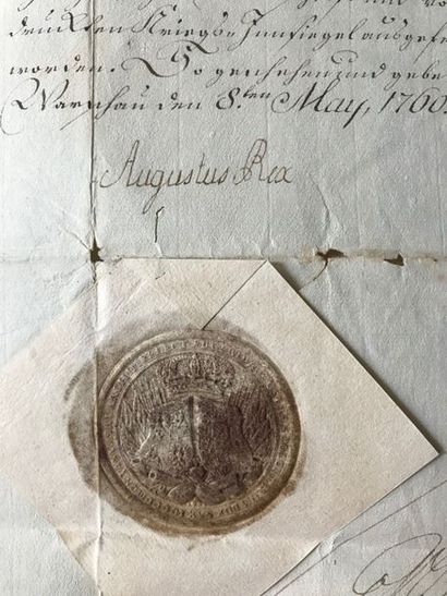 null POLOGNE & SAXE-COBOURG. 10 documents.
- Auguste III (1676-1763), électeur de...
