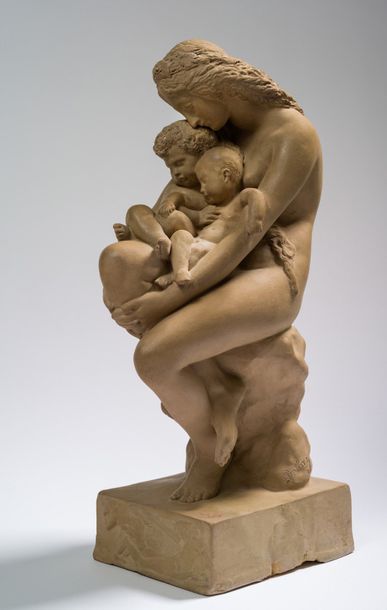 Auguste Hyacinthe DEBAY (1804-1865) Eve et ses enfants ou Le berceau primitif
Terre...