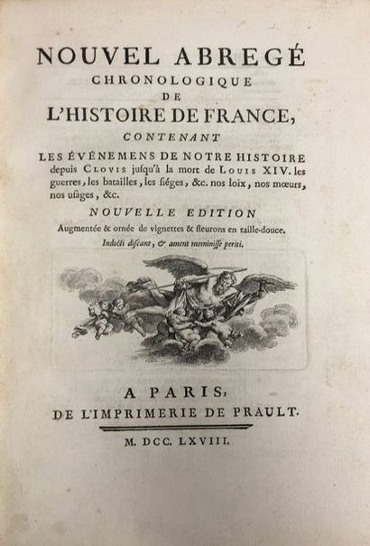 [HÉNAULT (Président)] Nouvel Abregé chronologique de l'histoire de France [...]....