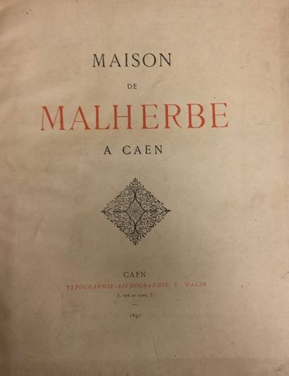 null [NORMANDIE/MALHERBE].
Maison de Malherbe a Caen. Caen, Typographie-Lithographie...