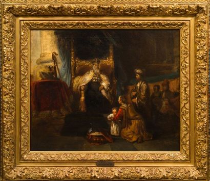 Ecole française, du XVIIIème siècle La Présentation au temple
Huile sur toile (une...