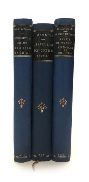 null Trois ouvrages:
- Henri Cordier, L'expédition de Chine, 1857-1858, Paris, Félix...