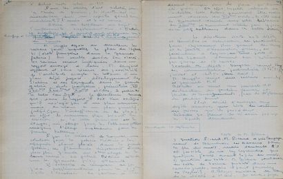  [Louvre - Seconde Guerre Mondiale]. Journal de Montal. 27 avril 1943 - 30 mai 1944....