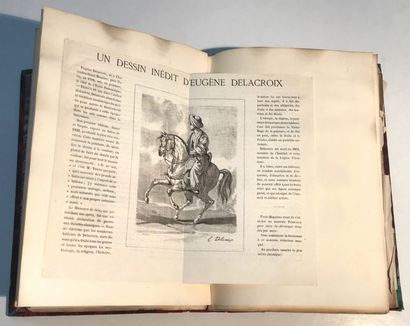 (DELACROIX Eugène) Recueil de différentes études et catalogues de vente de et sur...