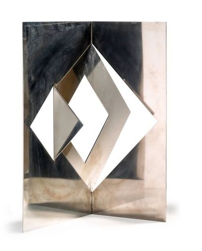 FAJO JANOS (né en 1937) «Sans titre»
Sculpture en lames de métal découpé
H: 40 c...