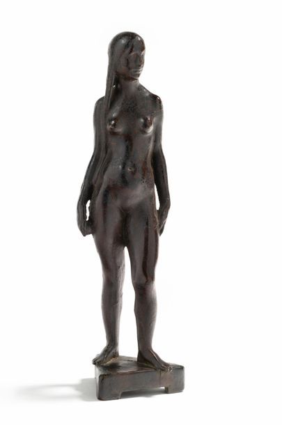GUNNAR NILSSON, d'après un modèle de «Eve»
Statuette en bronze patiné
H: 32 cm